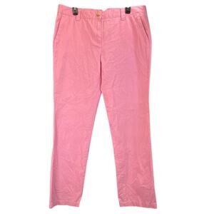 Tommy Hilfiger Womens 12 Pink Heritage Chino Straight Leg Preppy/Office Wear